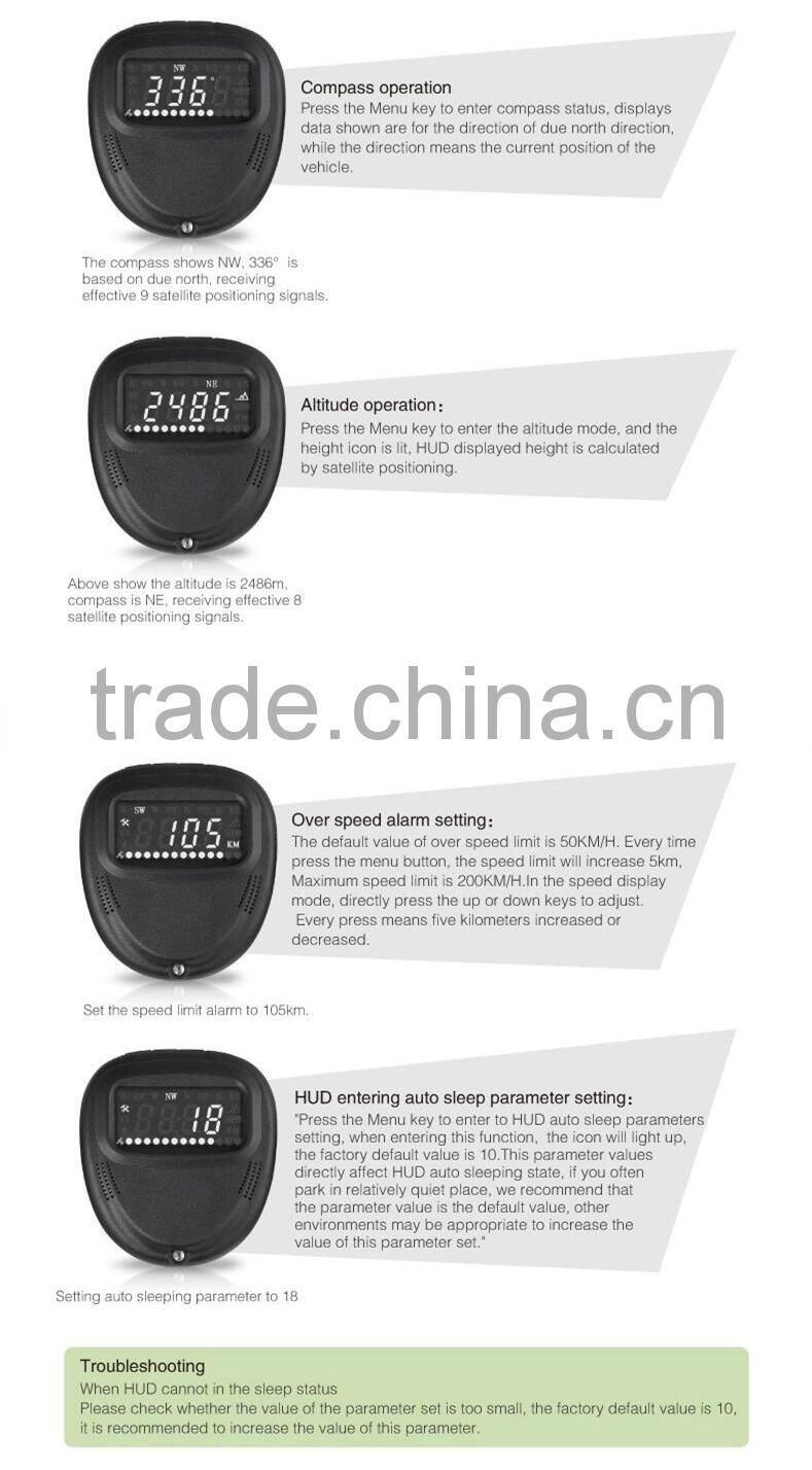 gps car hud A1 HEAD UP DISPLAY gps car hud A1 HEAD UP DISPLAY