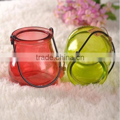 Halloween Glass Candle Holder, Christmas Day Glass Canlde Holder