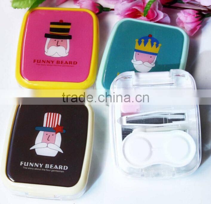 Supply fashion cute Cartoon Mr. beard Contact lens box