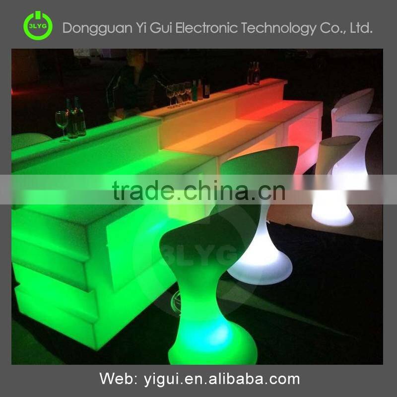 led color changing bar counter and table for party event