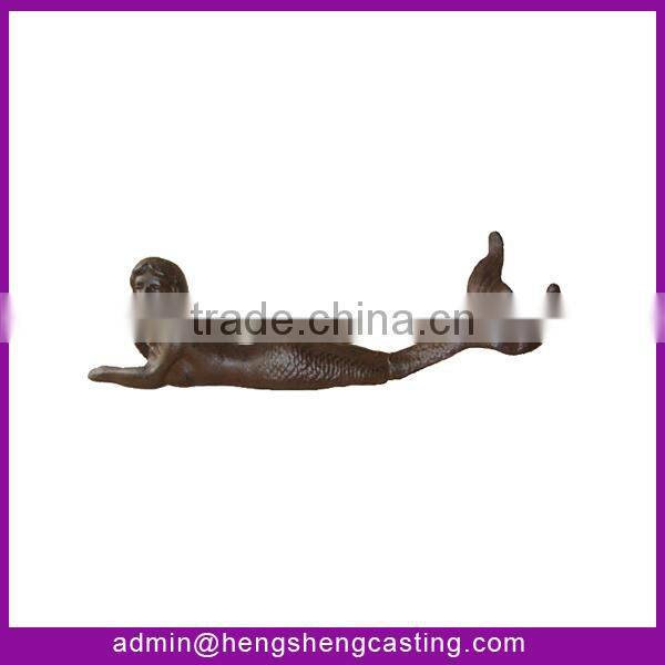 Alibaba China statue garden cast iron mermaid statue / metal statue