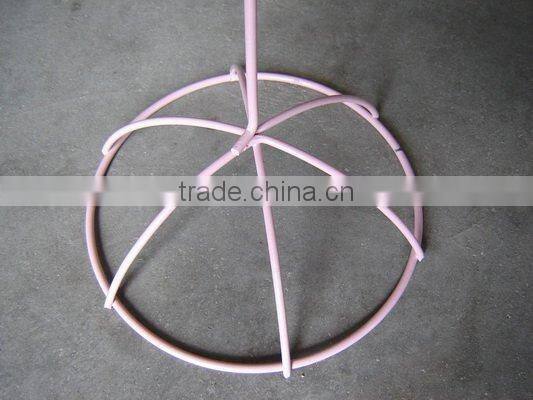 Pink wire hanging rack