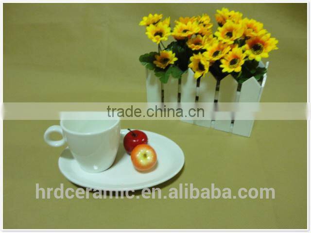 2014 New Advertising promotion ceramic coffee cup and saucer