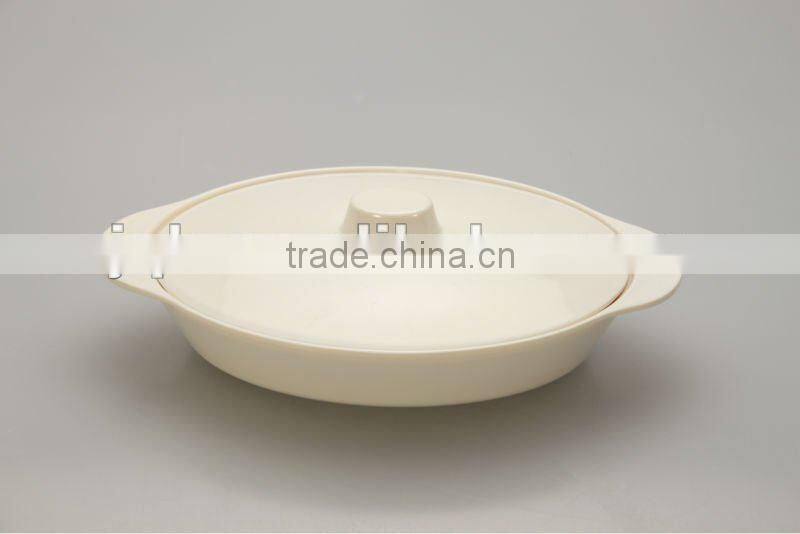 100% Melamine plate plastic tray oval shape with SGS certificate
