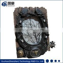 2017 New Lucky horseshoe keyring decorations craft horseshoes keychain