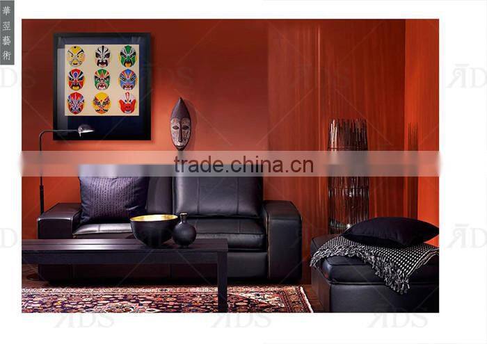 Framed Handmade Shadow Box Modern Peking Opera Decor