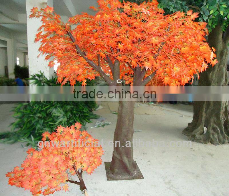 simulation Red maple tree wholesale Hot Decorative tree BTR1086-2 GNW