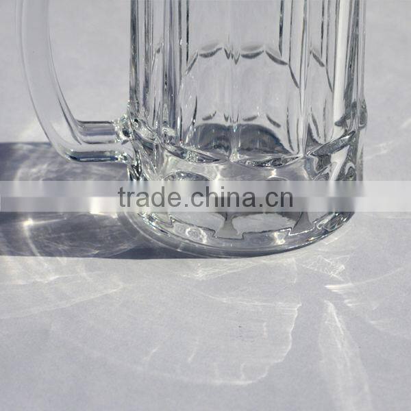Quality Straight Beautiful Clear Glass Beer Mugs