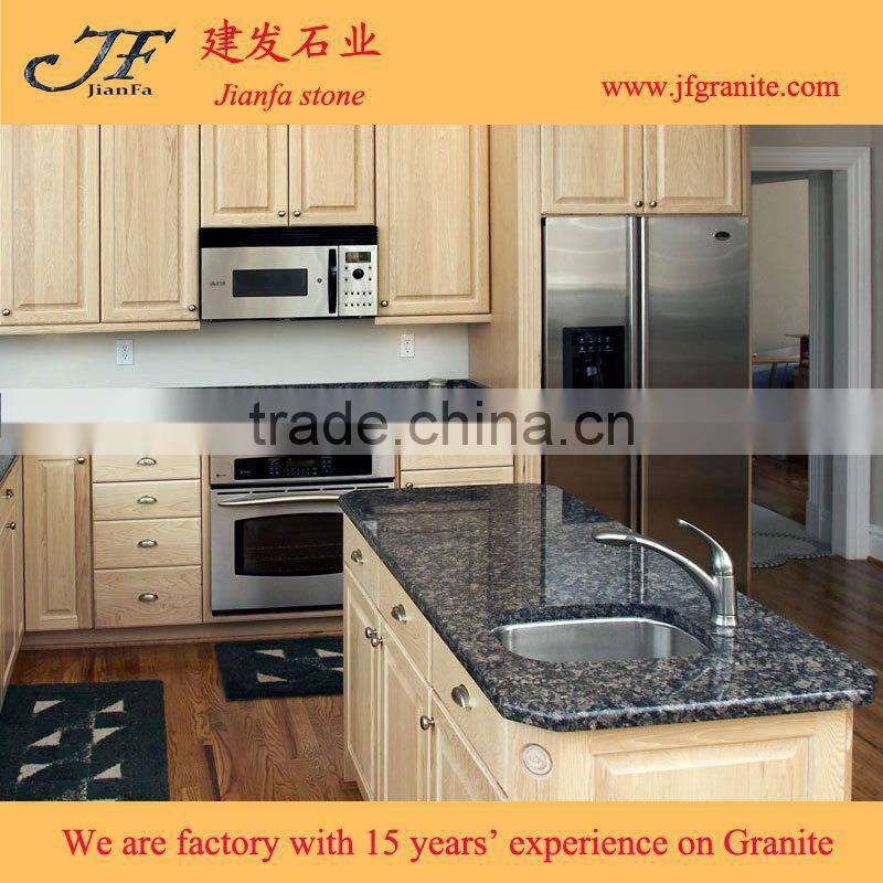Ready Made Sapphire Blue And Brown Granite Countertops