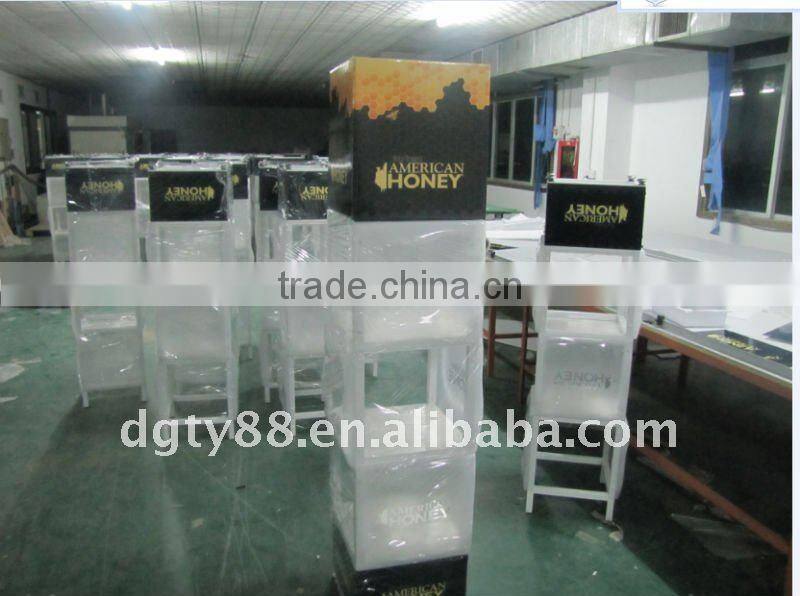 Plastic beverage display rack, Plastic display rack