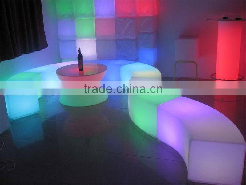 rechargeable color changing LED stool/led bar counter