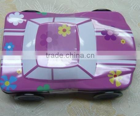 STOCK IN BIG DISCOUNT car shaped tin box