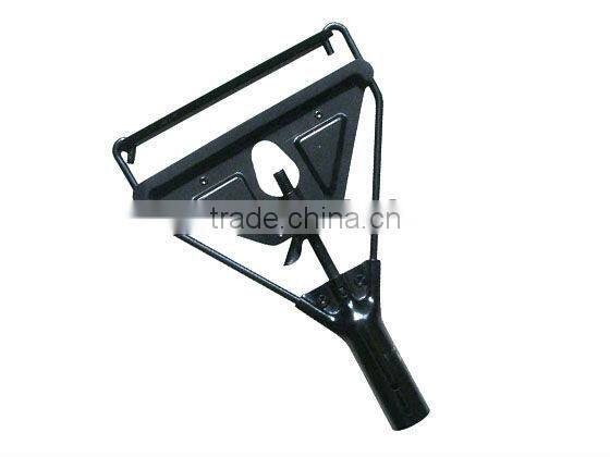 Metal wet mop holder mop gripper without gate