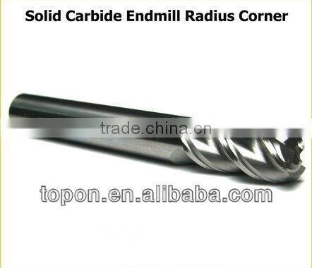 12mm carbide end mill 3 flutes corner radius profile cutter/cutting tool R2.5