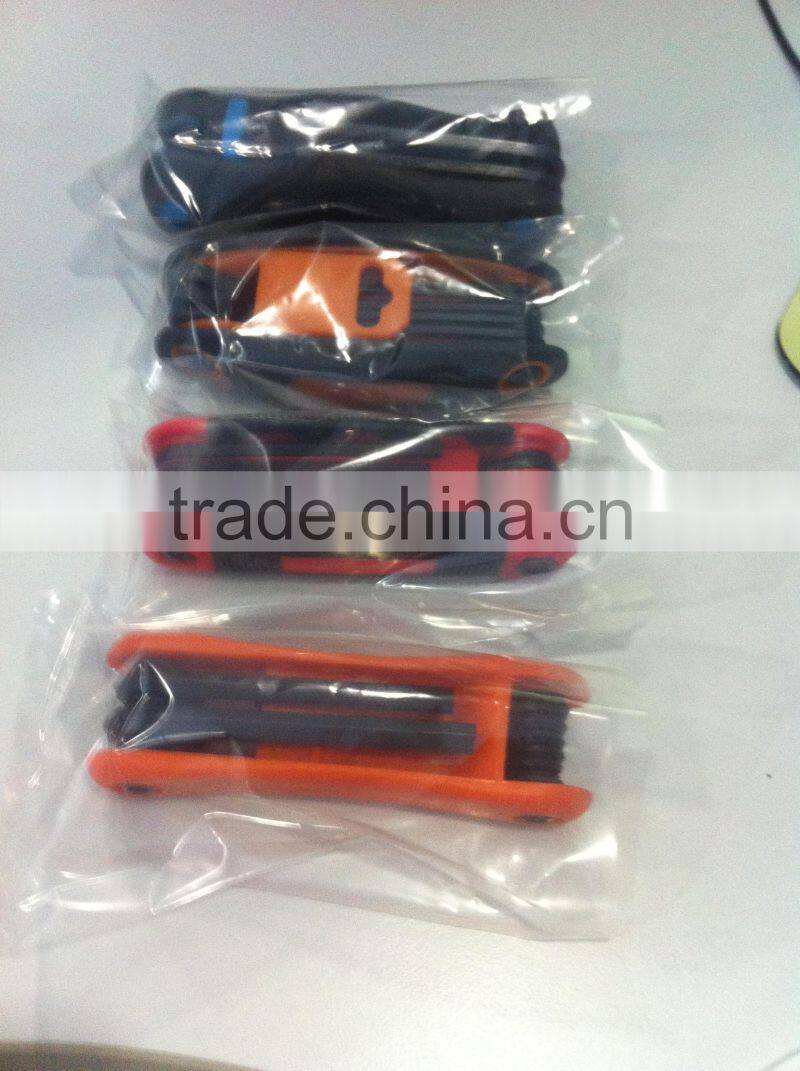 40Cr plastic handle folding hex key wrench set allen square key wrench