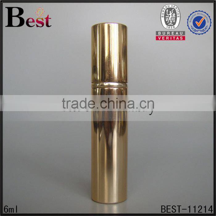 Shanghai Best 6ml perfume spray bottle pink pen perfume spray bottle pump spray bottle for perfume with aluminum cap
