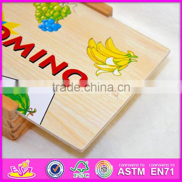 2016 top fashion educational wooden children domino game WJ277620
