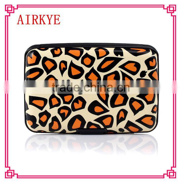 High quality RFID aluminum business credit card holder wallte