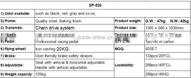 20kg flywheel exercise bike
