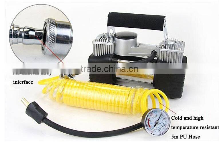 S10141 New 12V Double-Cylinder Car inflatable Pump Air Compressor
