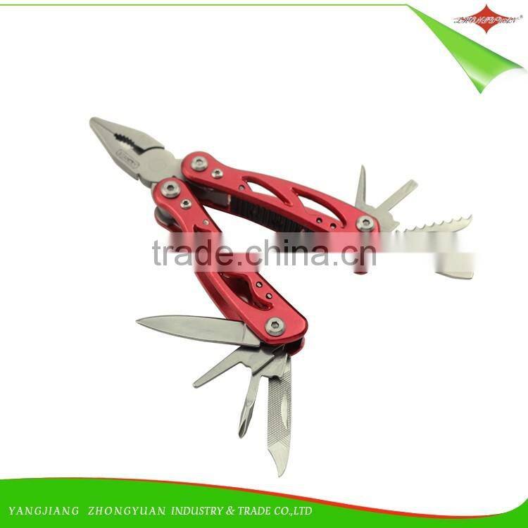 ZY-V1006 stainless steel fold pocket multi function tool pliers outdoor use