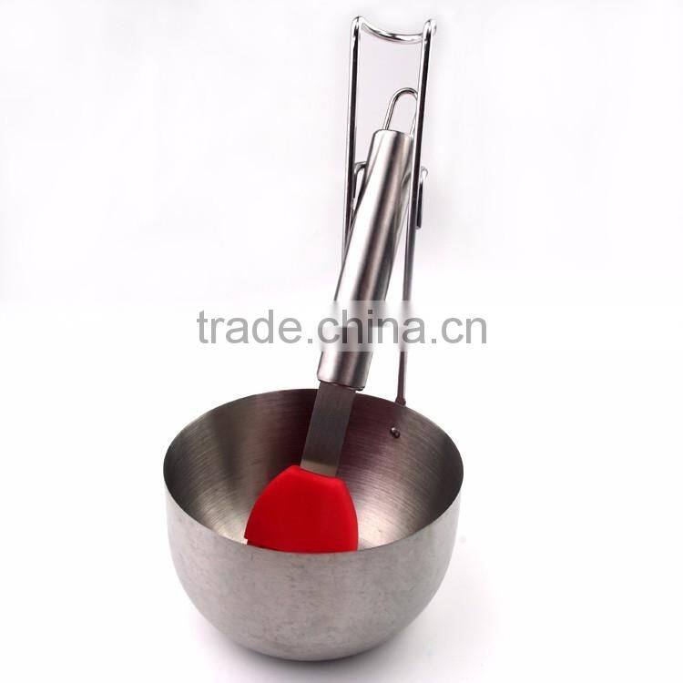 High Quality Bbq Sauce Pot with silicone Basting Brush