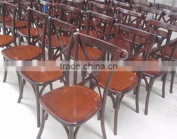 high back chair wooden cross back dining chairs