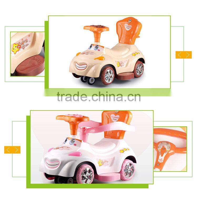 Hot selling wholesale music funny car toy baby trolley walker