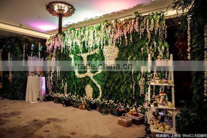 New Fashion Artificial Wedding Flower Wall Wedding Backdrop on Sale