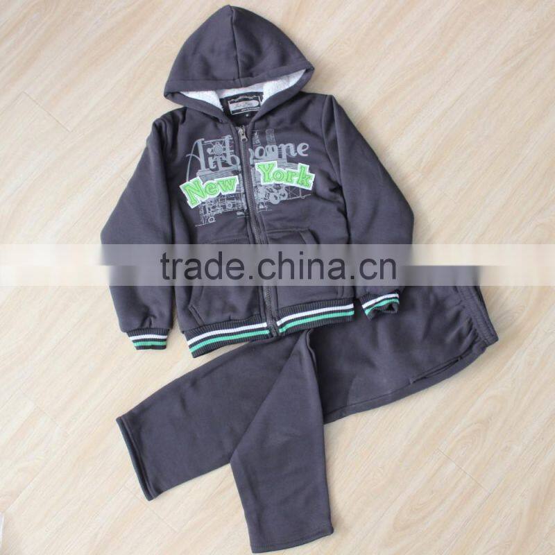 Newly high quality soft boys boutique clothing sets wholesale China