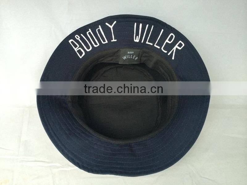 Fashion 100%cotton High Quality Embroidery Bucket Hat
