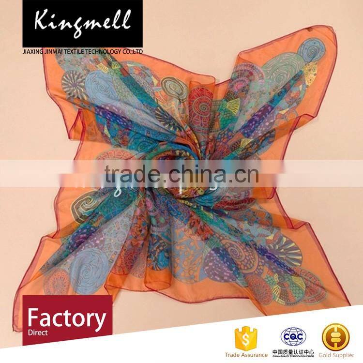 Chinese factory supplier hot selling digital print silk scarves and shawls