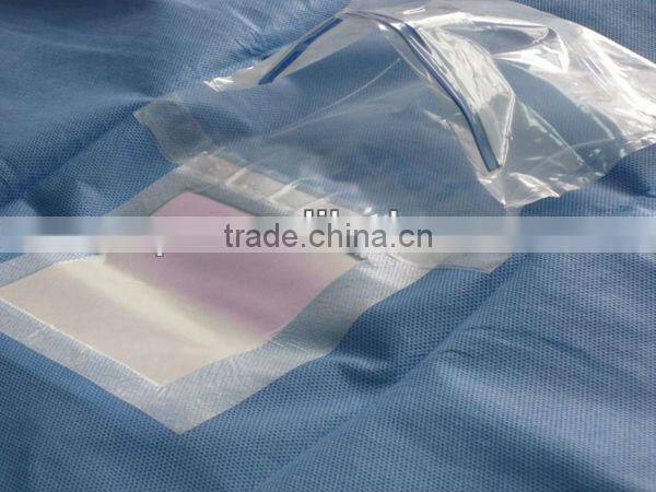 Disposable PP coated PE eye Drape for clinic