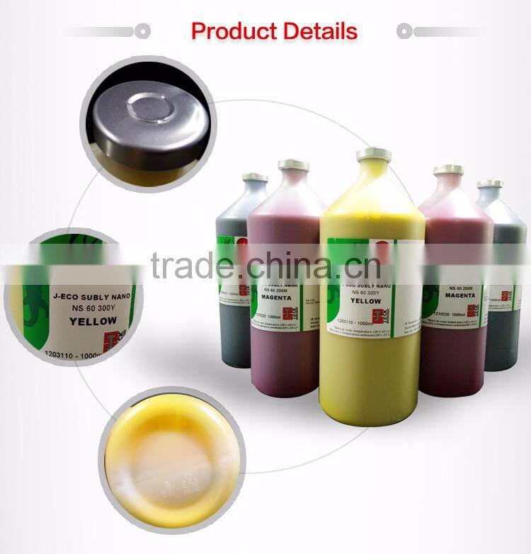 C.M.Y.K color Italy J-teck sublimation dye ink 1000ml