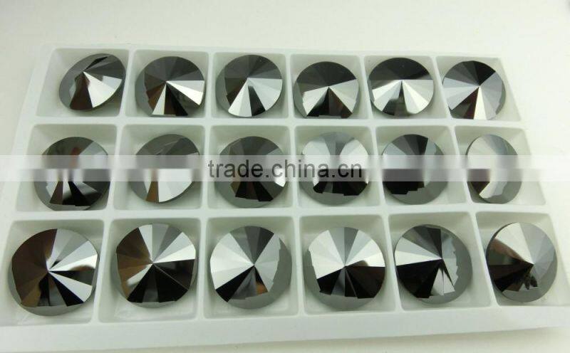 Jet Hematite Glass Bead Sew On Crystal Garment Button Rhinestones In Bulk