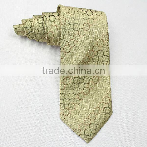HD-7T75 Fashionable handmade woven pattern Silk seven fold neck tie OEM available