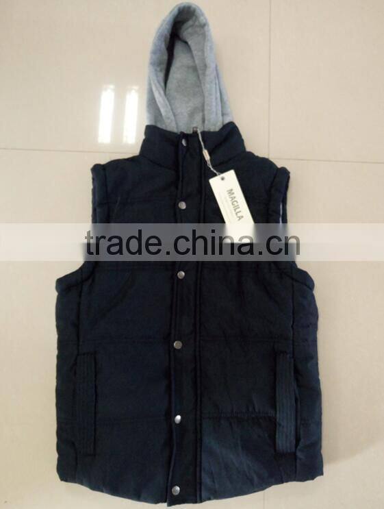 Fleece hoodies men waistcoats winter vest