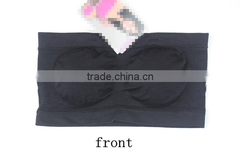 Tube Bra Girl Underwear Removable Straps Padded Tube Top Bra