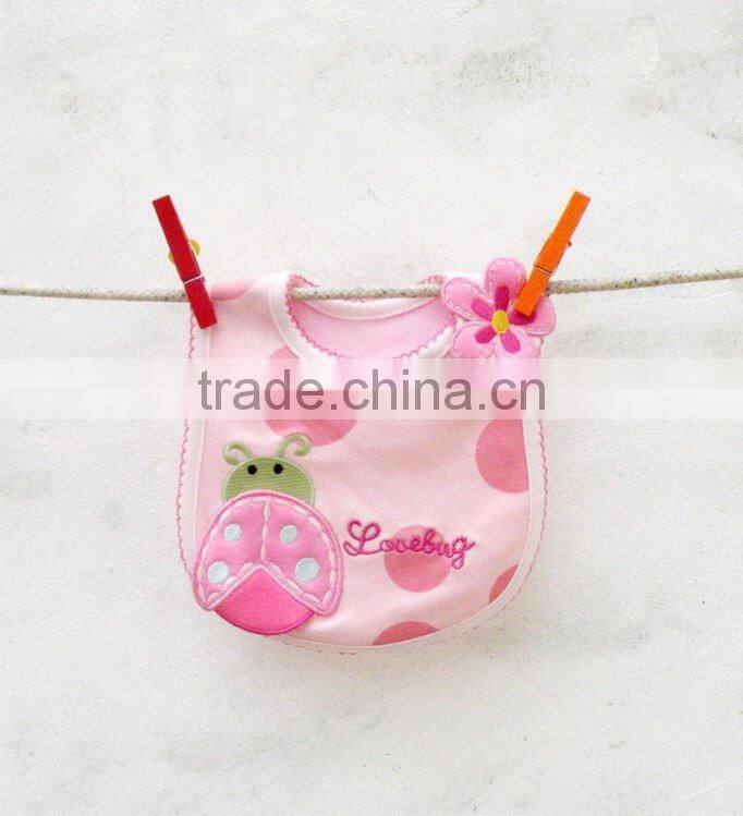 baby clothes cotton embroider waterproof bib