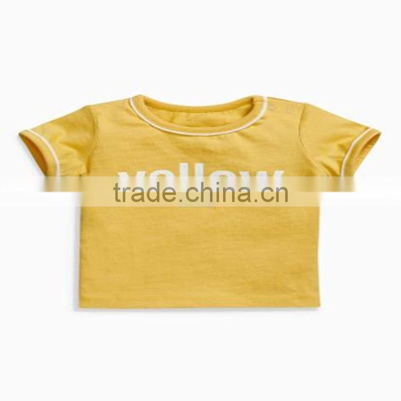 Wholesale children clothing cheap fashion kids clothes short sleeve cotton boutique baby t-shirt