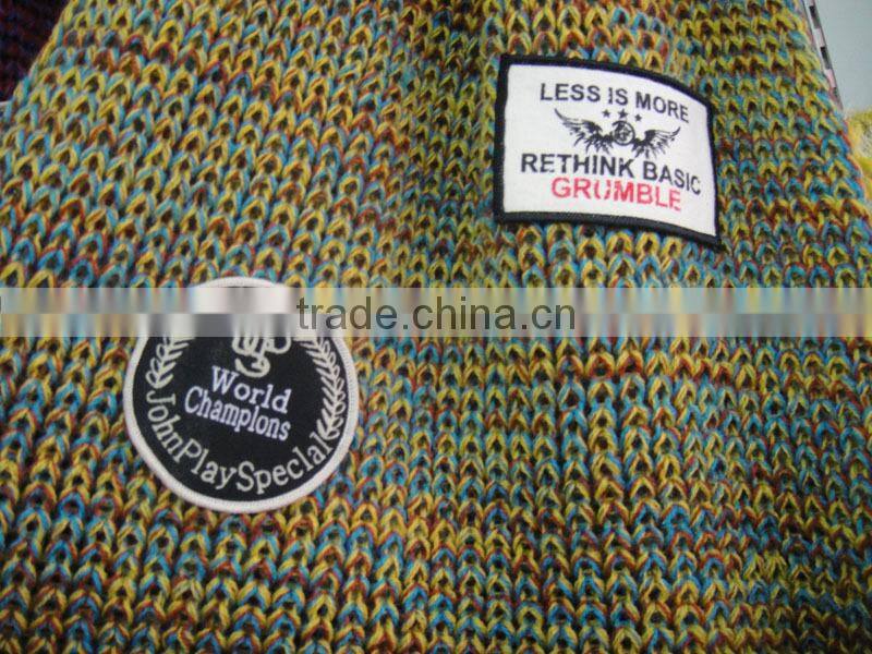 Popular flag winter knitted acrylic fantastic 100%acrylic latest scarf