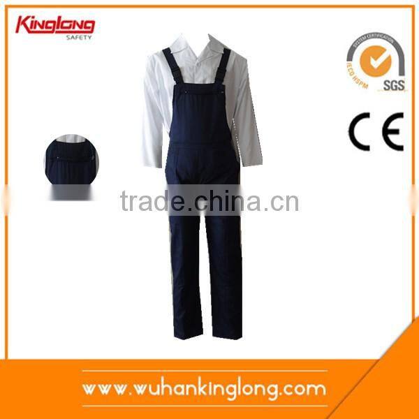Safety overall oem service custom logo working blue bibpant