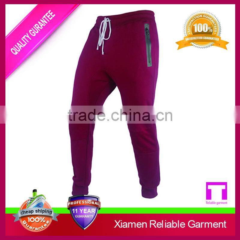 2017 Wholesale high quality fitness sports wear running wear black jogger sweat pants for men