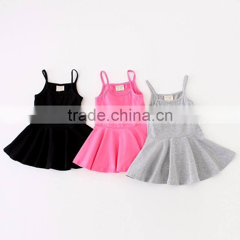 latest new design cotton spandex infant dresses baby little girls casual summer dresses