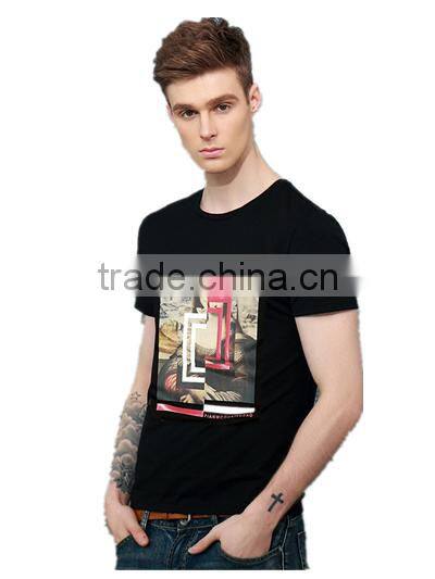New Wholesale low price custom short sleeve men T-shirts garment