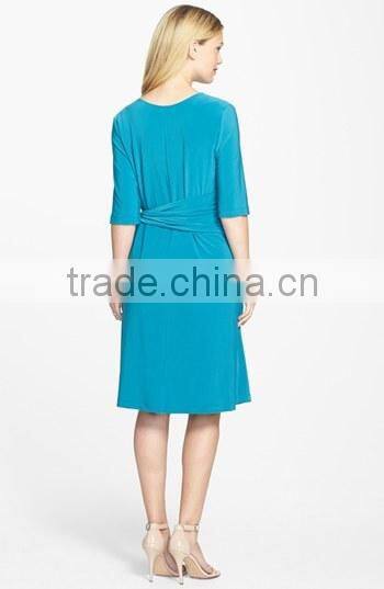 Side Tie Nursing Dress EJ4071