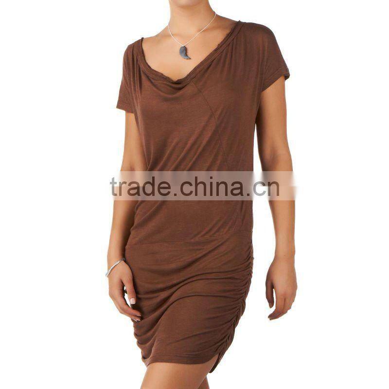 Short sleeve casual jersey dress FM0102