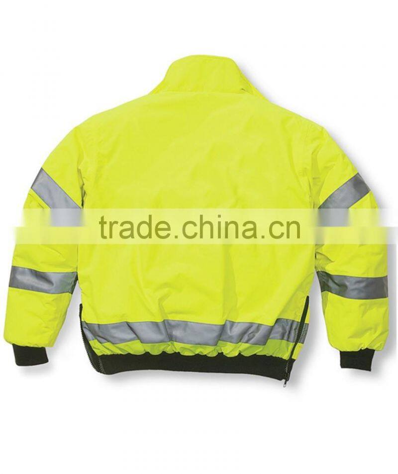 High visibility reflective safety jacket waterproof work wear