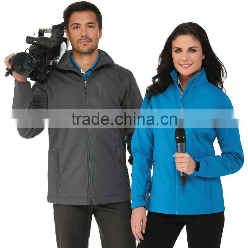 Ladies workwear fleece lined warm jacket outdoor windproof jacket