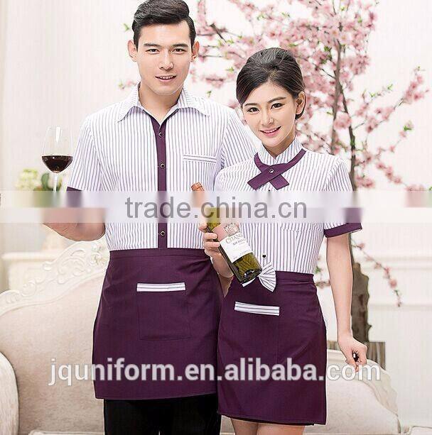 OEM ODM restaurant uniform bar waitress waiter hotel uniform manufacturer